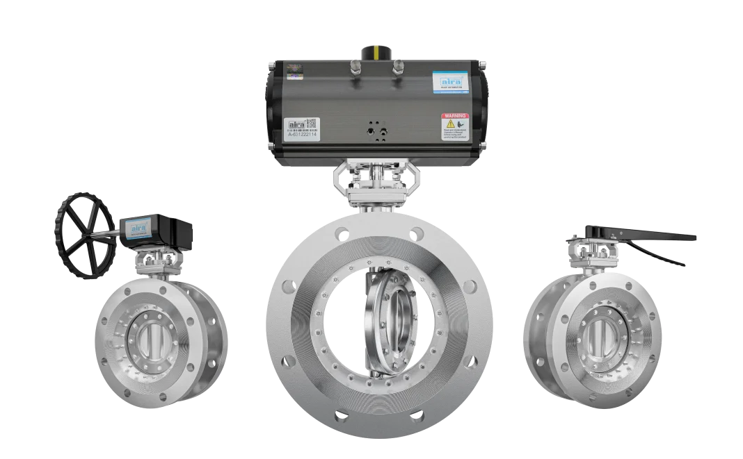 Double Offset Rubber Seated Double Flanged Butterfly Valve