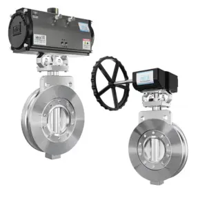 Double Offset Rubber Seated Wafer Type Butterfly Valve