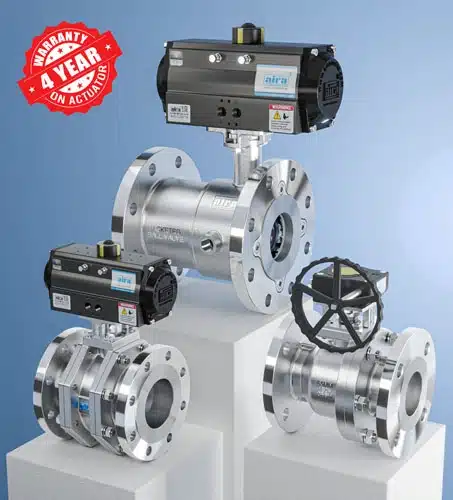 6 Types of Pneumatic Actuated Ball Valves